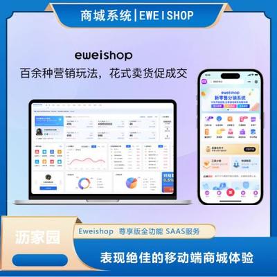 正版ES商城系统,尊享版全功能商城系统,SAAS账号服务